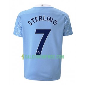 Manchester City Raheem Sterling 7 Maglia Prima 2020/2021 Manica Corta